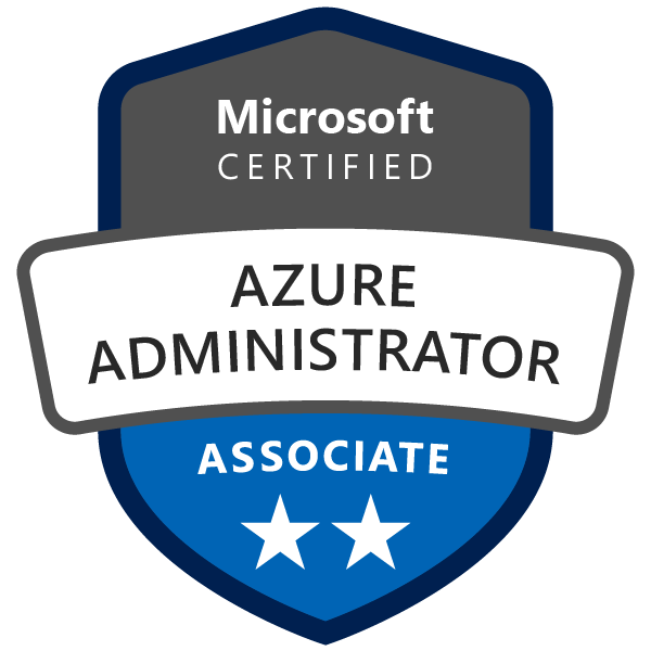 Microsoft Certified Azure Administrator Associate badge